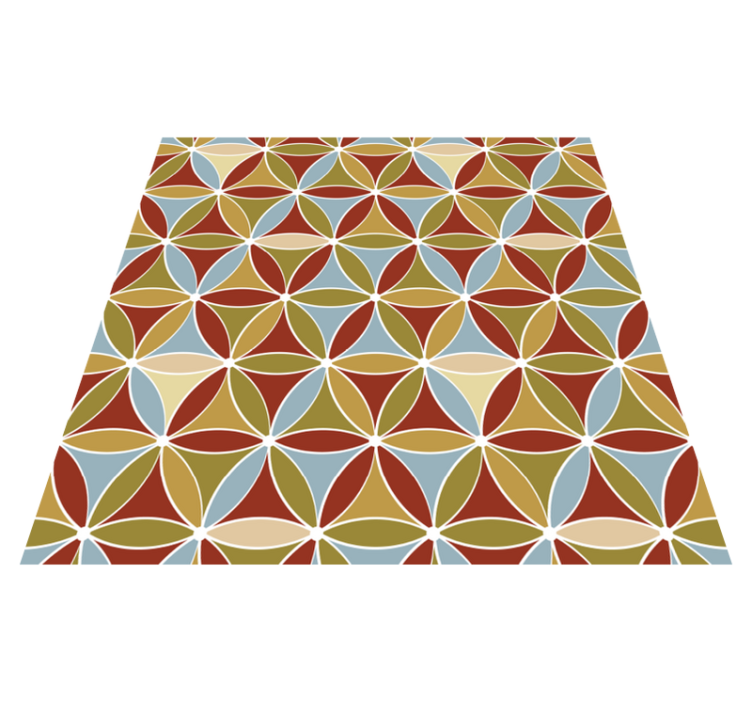 Tapis vinyle salon motif prisme vibrant - TenStickers