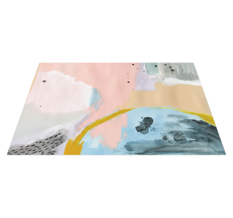 Tapis vinyle salon art collant coloré - TenStickers