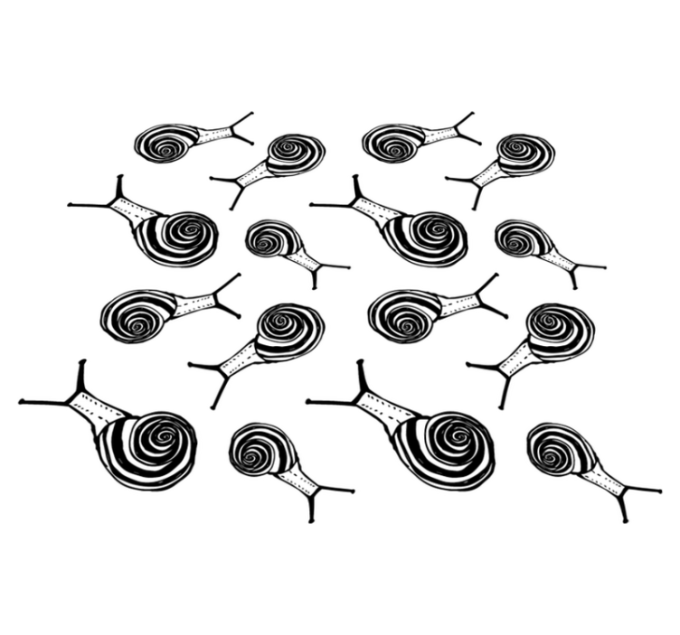 Tapis vinyle animal pack escargots - TenStickers