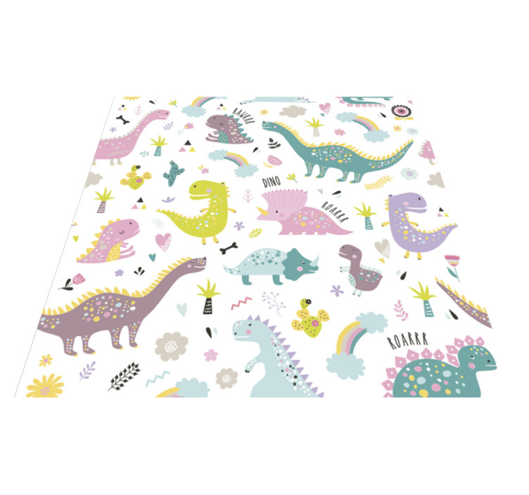Tapis vinyle animal dinosaure kallax - TenStickers