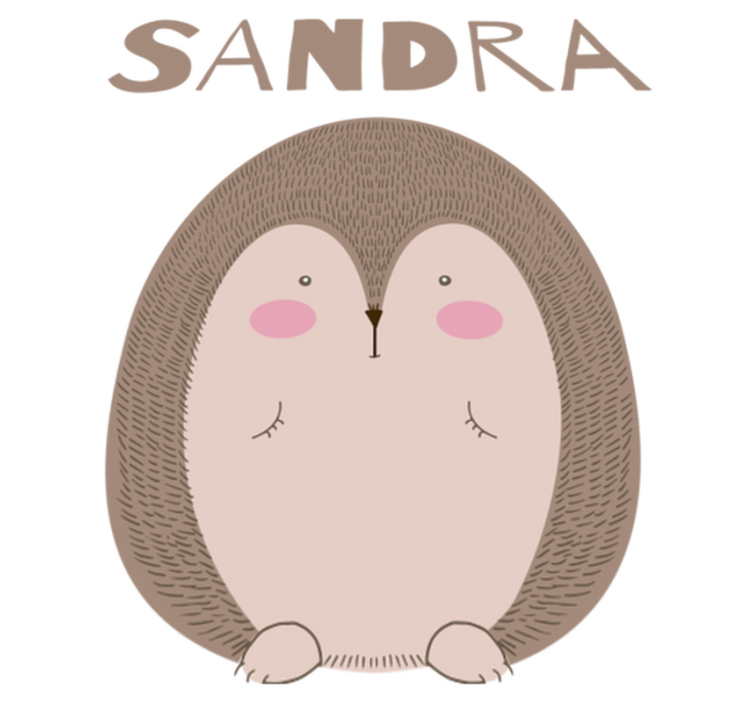 Tapis vinyle animal personnage hérisson mignon - TenStickers