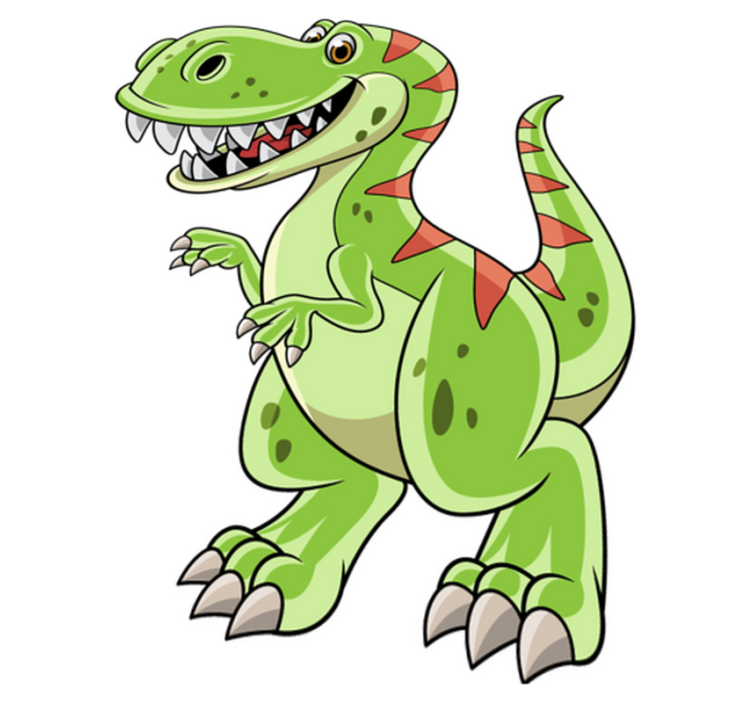 Tapis vinyle animal tyrannosaure en cartoon - TenStickers