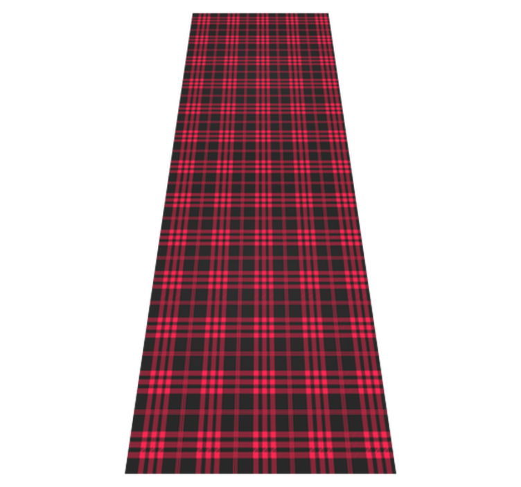 Tapis vinyle noël motif tartan de noël - TenStickers