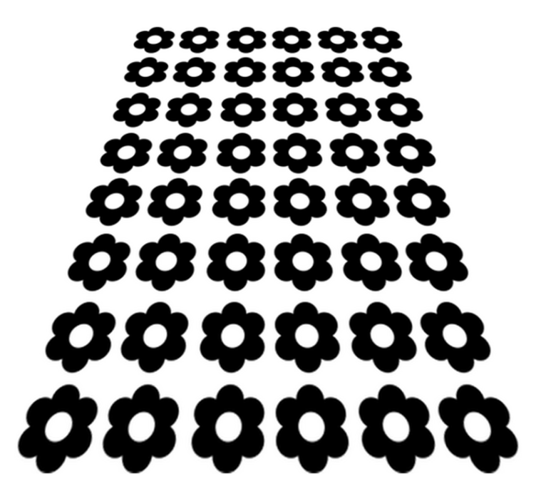 Tapis vinyle fleurs et plantes autocollants floraux - TenStickers