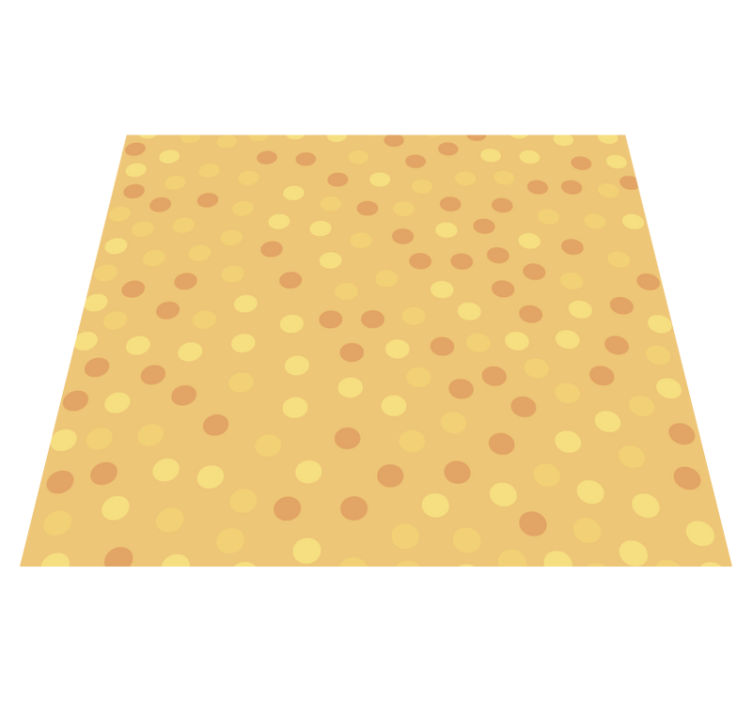 Tapis vinyle cuisine oranges en cercles - TenStickers
