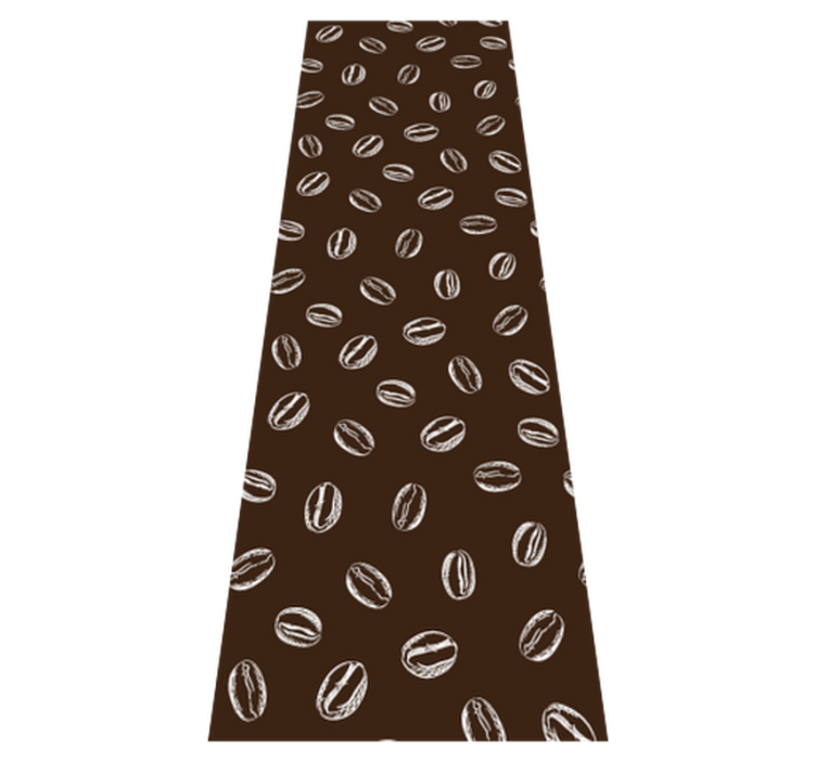 Tapis vinyle cuisine motif grains de café - TenStickers
