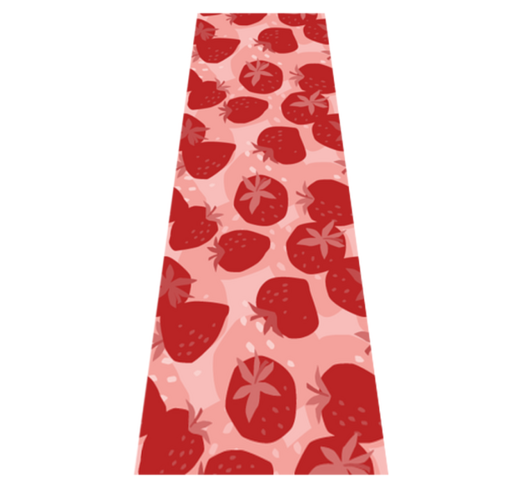 Tapis vinyle cuisine fraises rouges abstraites sans couture - TenStickers