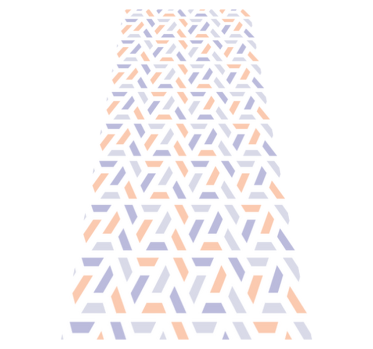 Tapis vinyle cuisine lignes géométriques nordiques - TenStickers