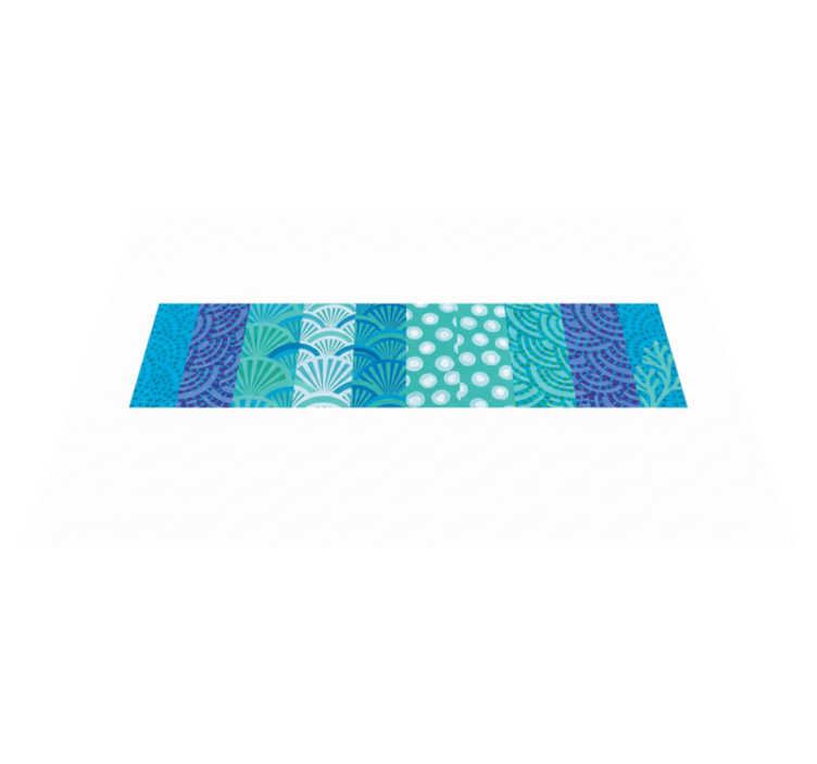Tapis vinyle salon motif océan turquoise - TenStickers