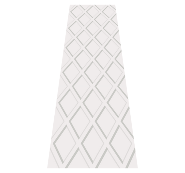 Tapis vinyles géométriques motif losanges 3d hamptons - TenStickers