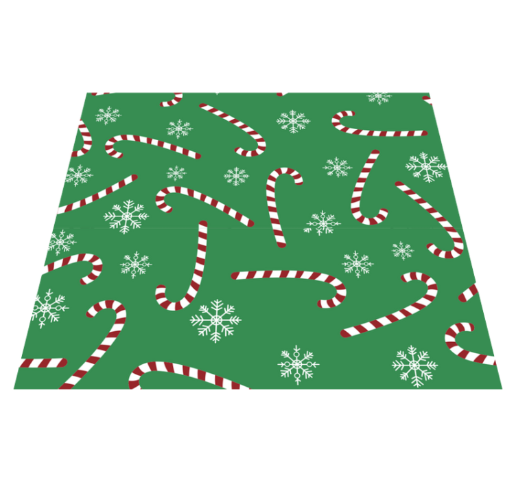 Tapis vinyle noël bonbons de noël - TenStickers