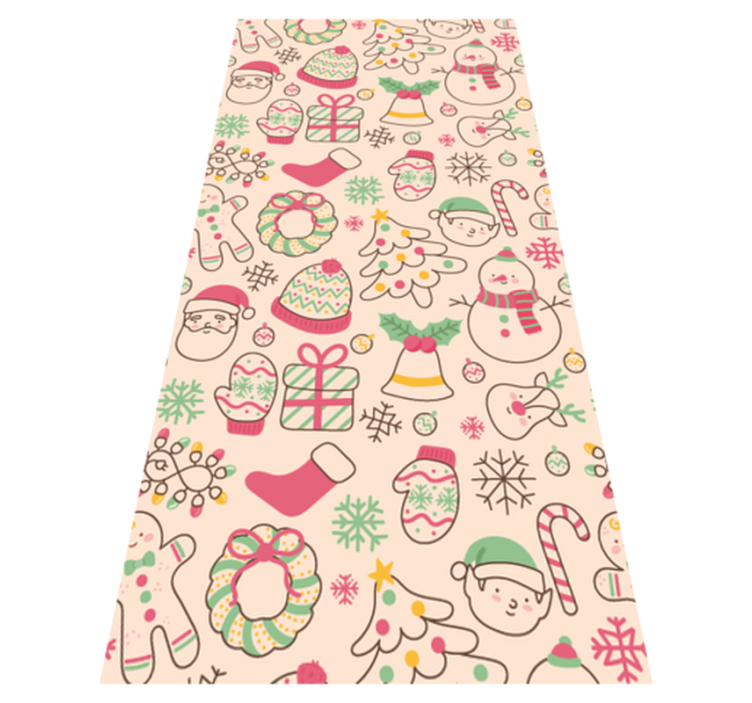 Tapis vinyle noël lumières de noël - TenStickers