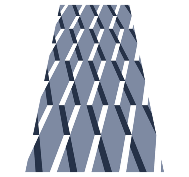 Tapis vinyle chambre motifs losanges 3d - TenStickers