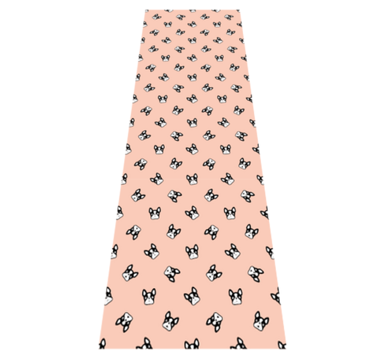 Tapis vinyle chambre motif adorables bulldogs français - TenStickers