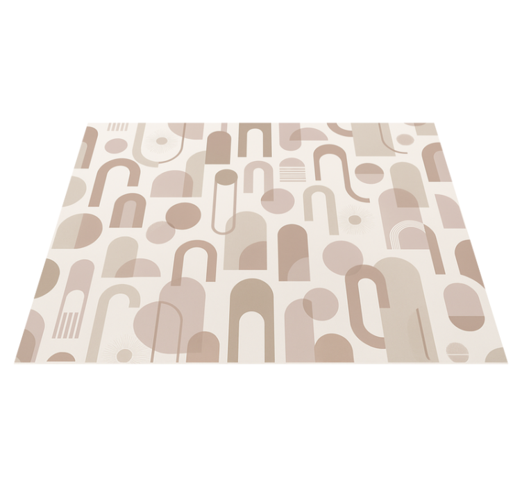 Tapis vinyle chambre motif moderne - TenStickers
