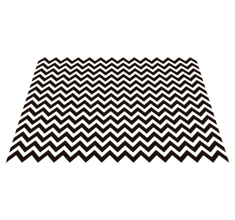 Tapis vinyles géométriques motif zigzag - TenStickers