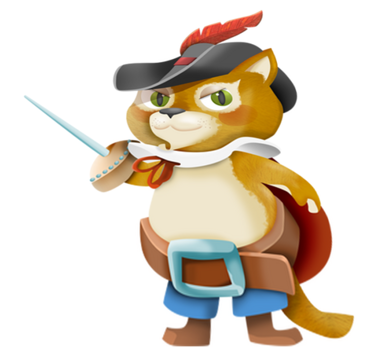 Tapis vinyle pour enfants le chat botté - TenStickers