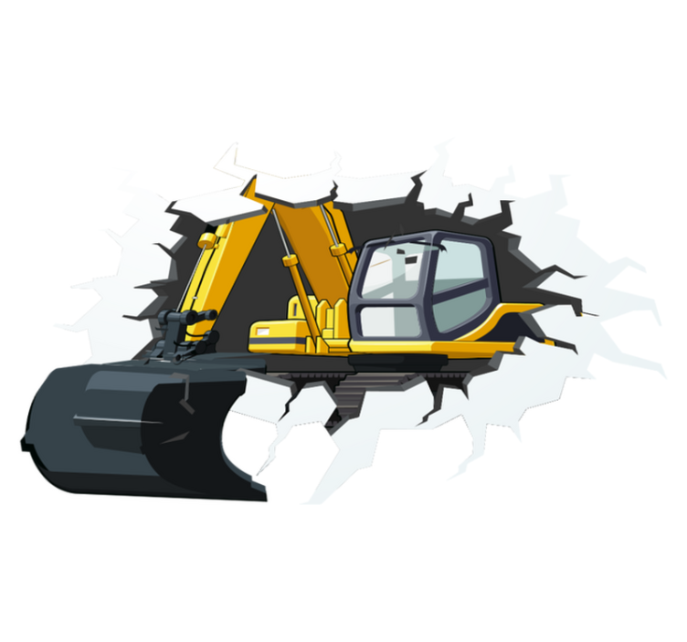 Tapis vinyle pour enfants trou dans le mur - TenStickers