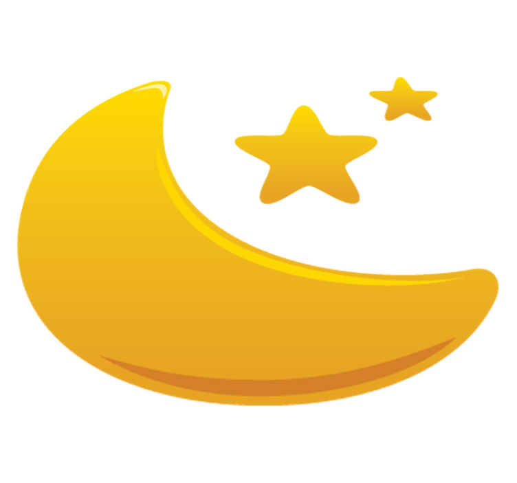 Tapis vinyle pour enfants lune et étoiles - TenStickers