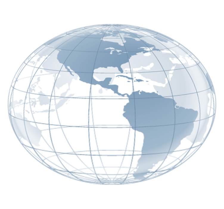 Tapis vinyle chambre monde transparent amérique - TenStickers