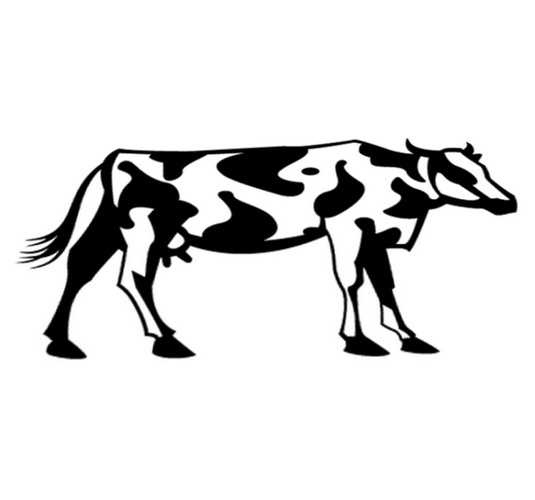 Tapis vinyle chambre illustration de vache - TenStickers