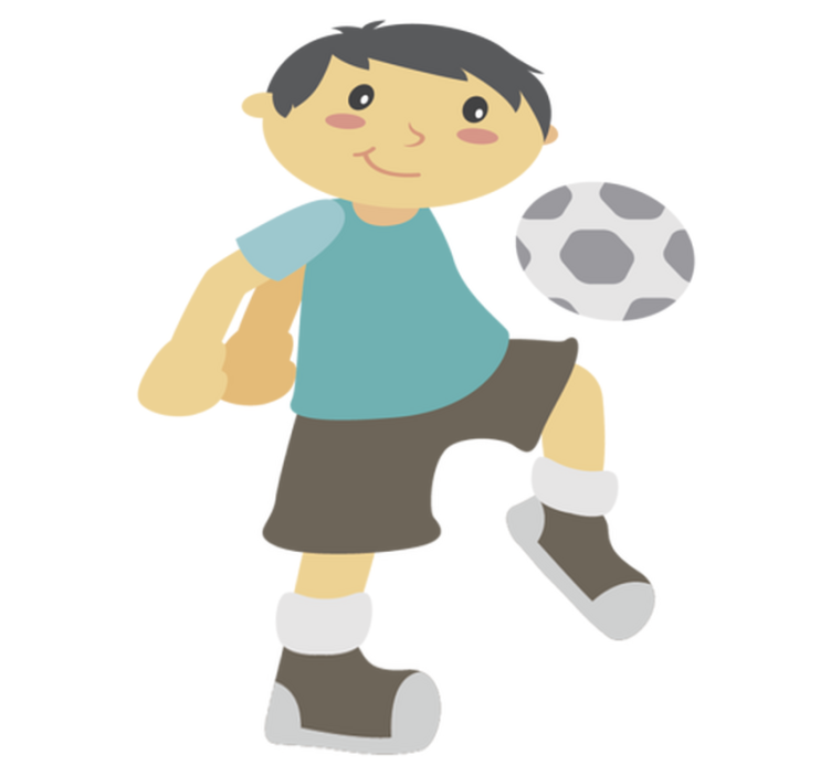 Tapis vinyle pour enfants jouer au football - TenStickers