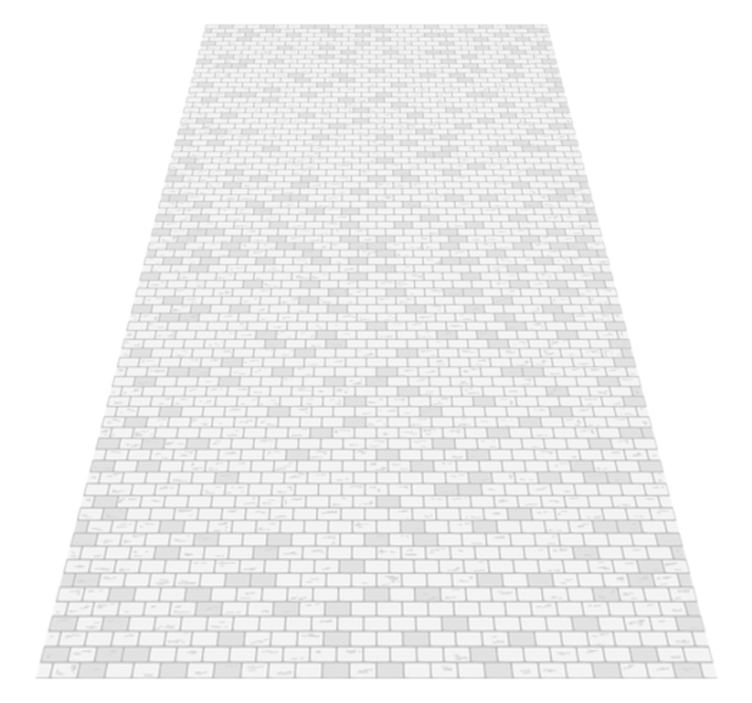 Tapis vinyle salle de bain motif brique élégant - TenStickers