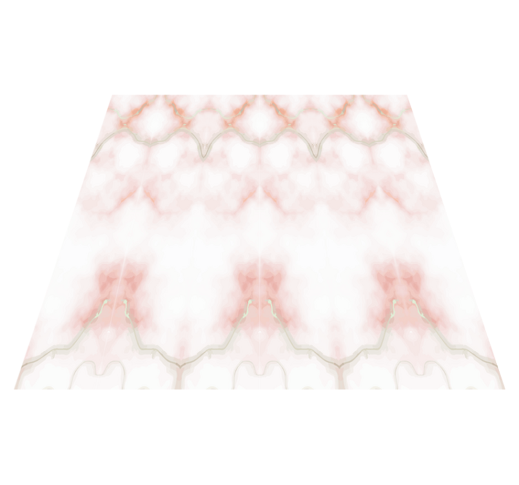 Tapis vinyle salle de bain marbre rose avec rayures jaunes - TenStickers