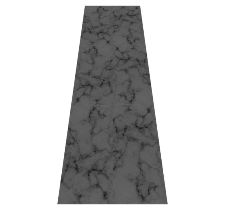 Tapis vinyle salle de bain fond marbré noir grunge - TenStickers