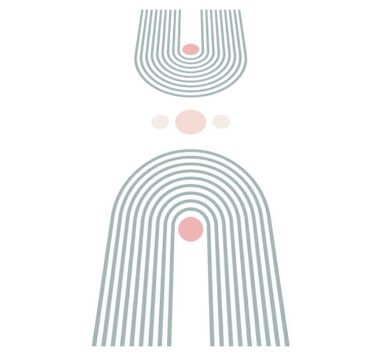 Tapis vinyle salle de bain design abstrait minimaliste - TenStickers