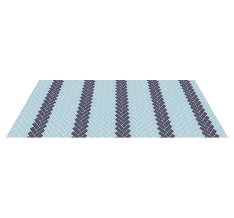 Tapis vinyle cuisine chevrons - TenStickers