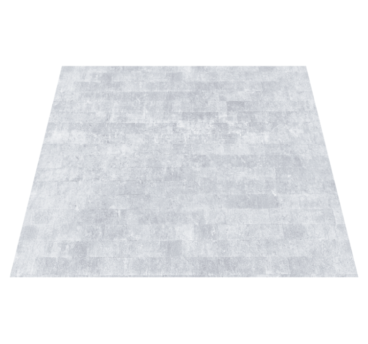 Tapis vinyle bureau motif brique grise usé - TenStickers