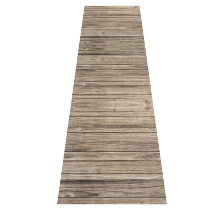 Tapis vinyle bureau lattes en bois gris rustique - TenStickers