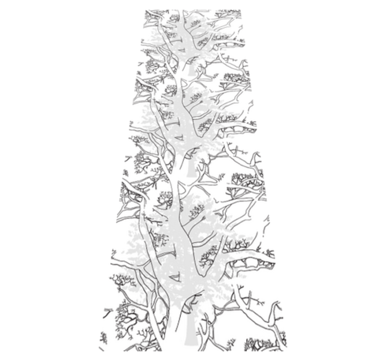 Tapis vinyle bureau branches d'arbres sombres - TenStickers