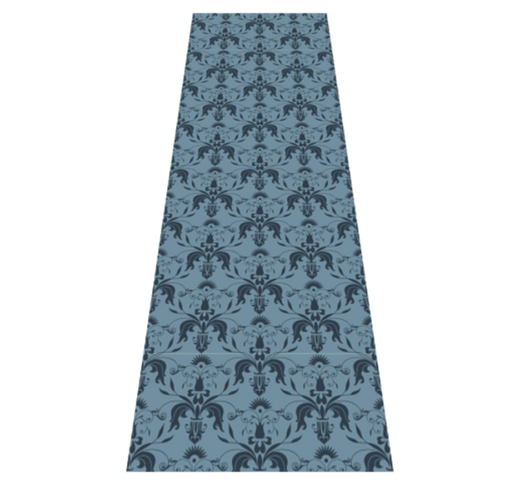 Tapis vinyle bureau formes florales - TenStickers