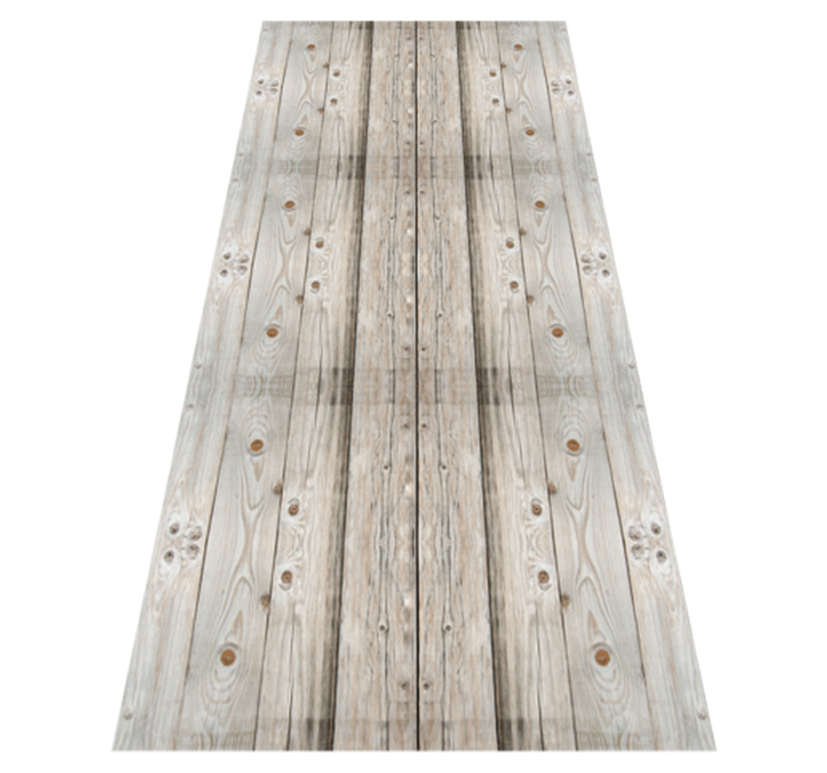 Tapis vinyle bureau effet bois pin blanc - TenStickers