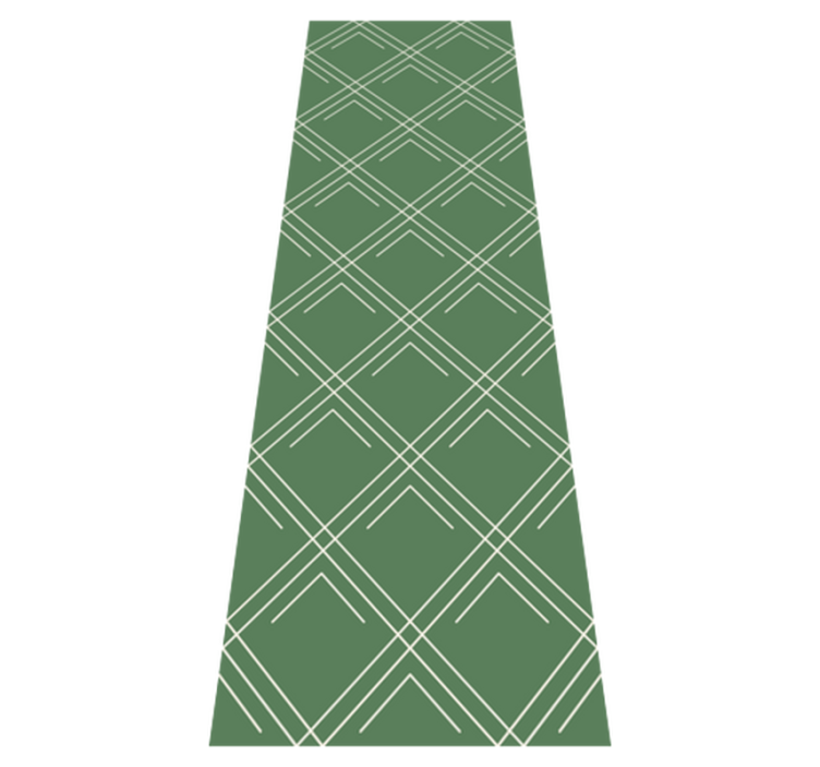 Tapis vinyle bureau carrés verts élégants - TenStickers