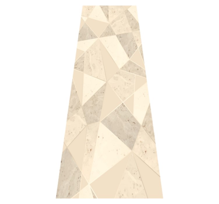 Tapis vinyle bureau triangles dorés en 3d - TenStickers