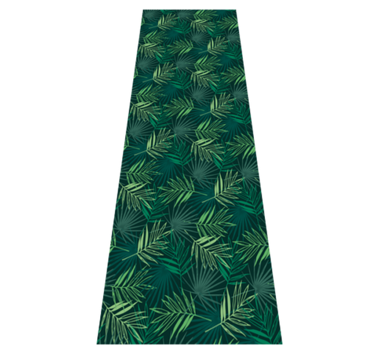 Tapis vinyle bureau motif mélange tropical - TenStickers