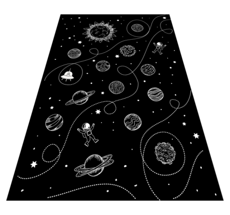 Tapis vinyle jeux thème de l'exploration spatiale - TenStickers