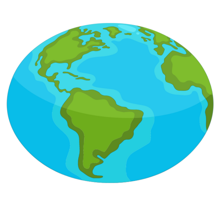 Tapis vinyle mappemonde carte du monde éducative - TenStickers