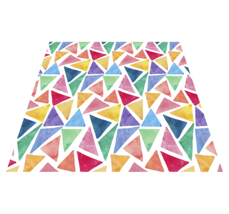 Tapis vinyles géométriques triangles colorés - TenStickers