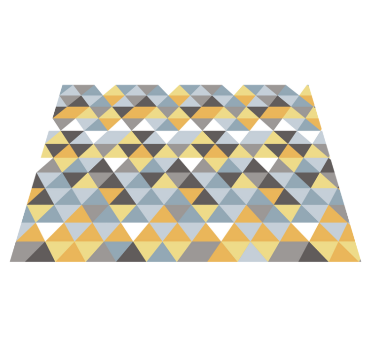 Tapis vinyles géométriques mosaïque triangulaire - TenStickers