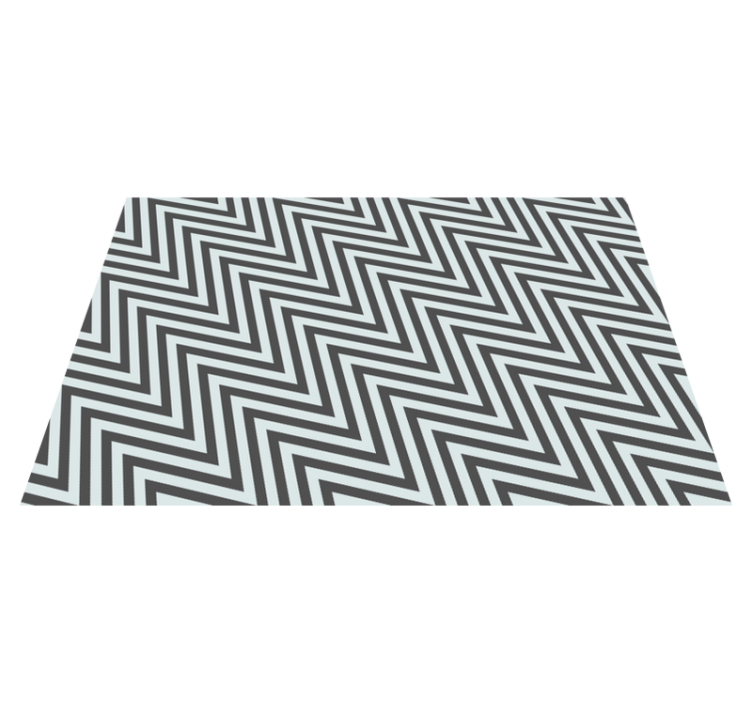 Tapis vinyle rayures zigzag géométrique - TenStickers