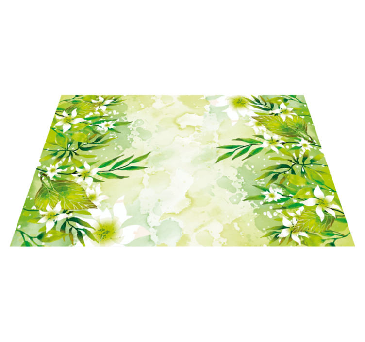Tapis de chambre en vinyle motifs floraux incroyables - TenStickers