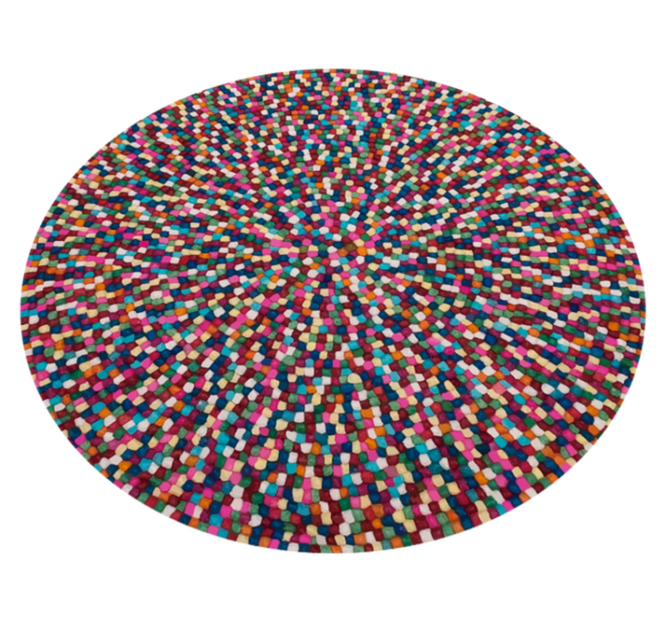 Tapis vinyles géométriques éclat de mosaïque colorée - TenStickers