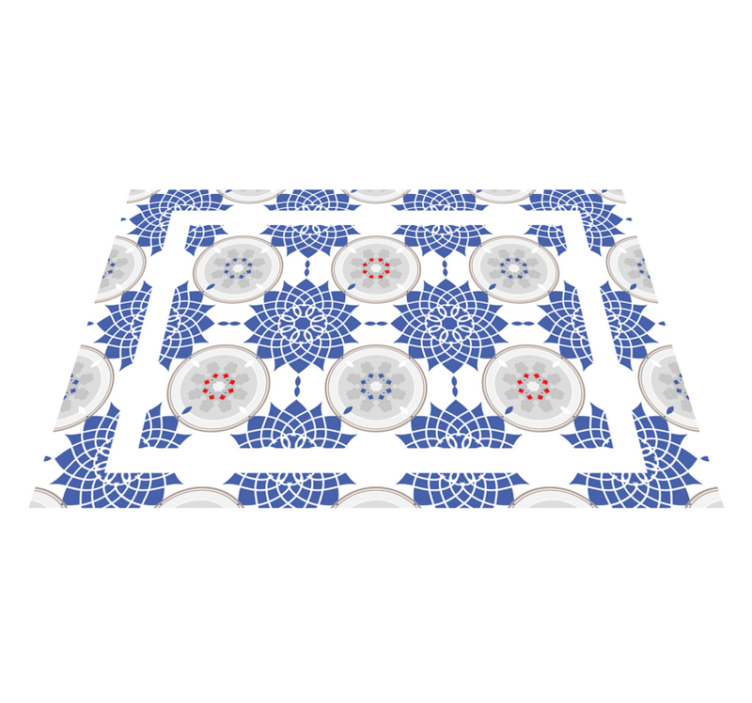 Tapis mosaique vinyle jeu de motifs en mosaïque - TenStickers