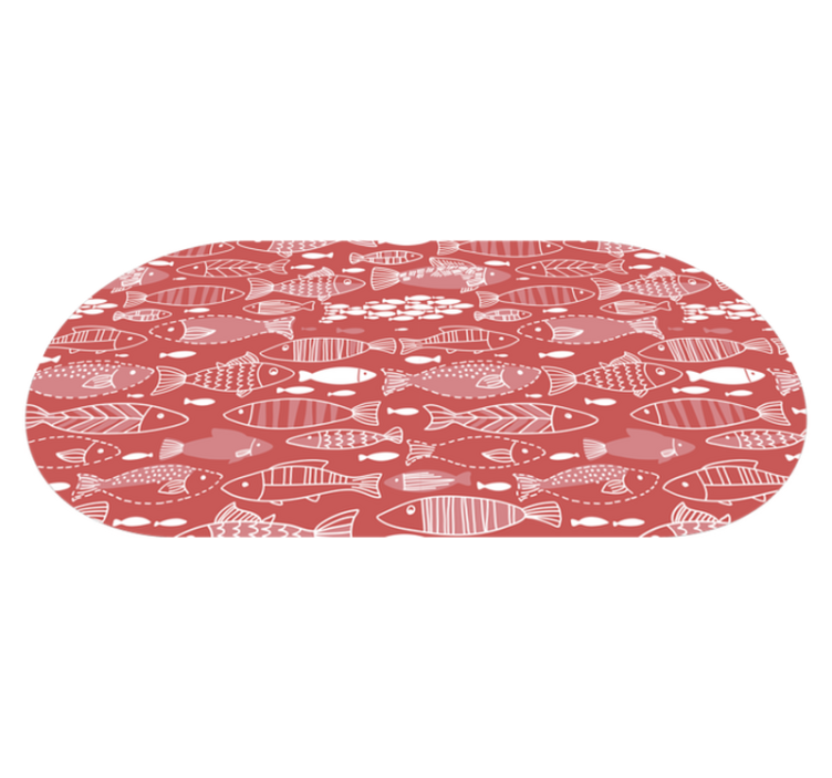 Tapis vinyle animal décor à motifs de poissons - TenStickers