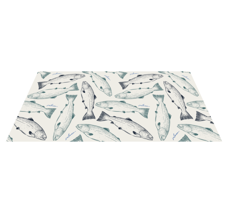 Tapis vinyle animal illustration de poisson - TenStickers