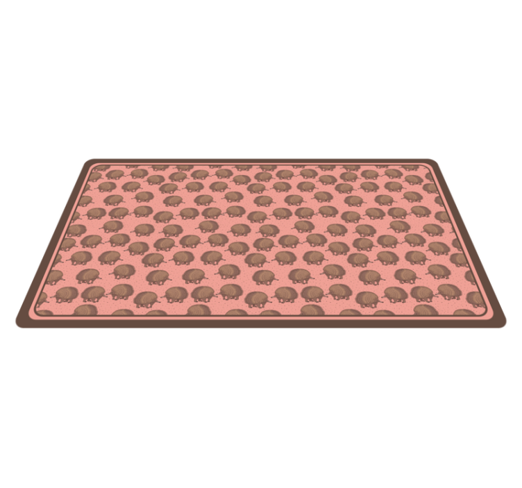 Tapis vinyle animal motif hérisson - TenStickers